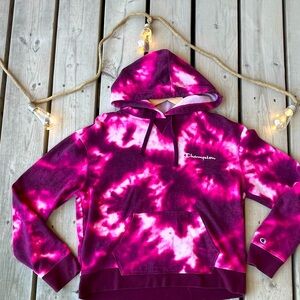 Girls Pink Champion Hoodie 🩷🤍